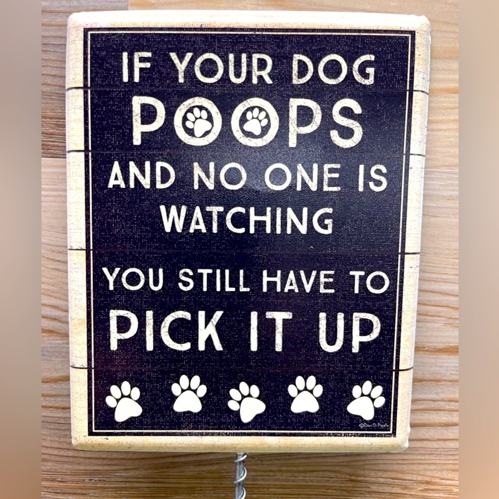 NEW : YARD SIGN FOR DOGS